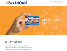Tablet Screenshot of electricard.com